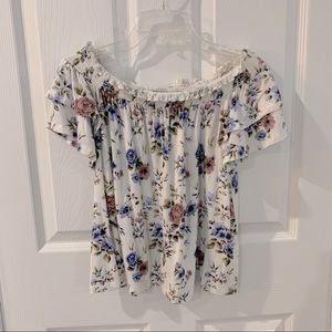 american eagle off-shoulder top